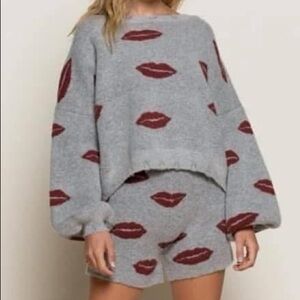 Grey lip set. POL Brand. New! Small bottom and medium top!